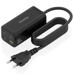 Cargador Sobremesa Aisens ASCH-100W4P054-BK 3USB Tipo-C/ 1USB 100W - 2
