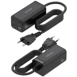 Cargador Sobremesa Aisens ASCH-100W4P054-BK 3USB Tipo-C/ 1USB 100W - 3