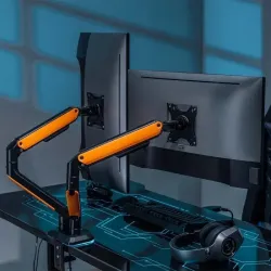 Soporte de Mesa Gaming con Contrapeso para 2 Monitores / TV Aisens DT32TSR-25