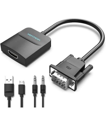 Cable Conversor VGA a HDMI VENTION Cable Conversor Vention ACNBF/ VGA Macho - HDMI Hembra - 1