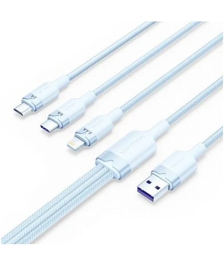Cable USB 2.0/USB C Lightning Vention CTRLG
