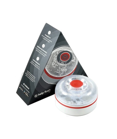 HelpFlash Baliza V16 Connected  Homologada DGT 3.0 - 1