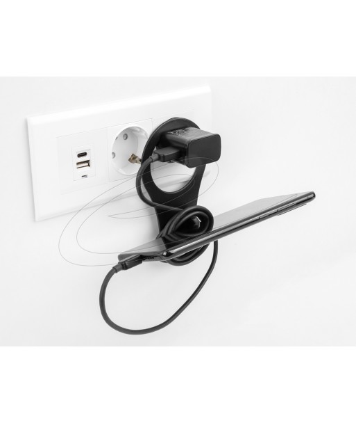 Delock Soporte de carga de teléfono móvil para toma de corriente - 1