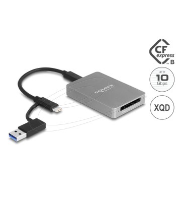 Lector de tarjetas USB Type-C™ para tarjetas de memoria CFexpress o XQD - 1