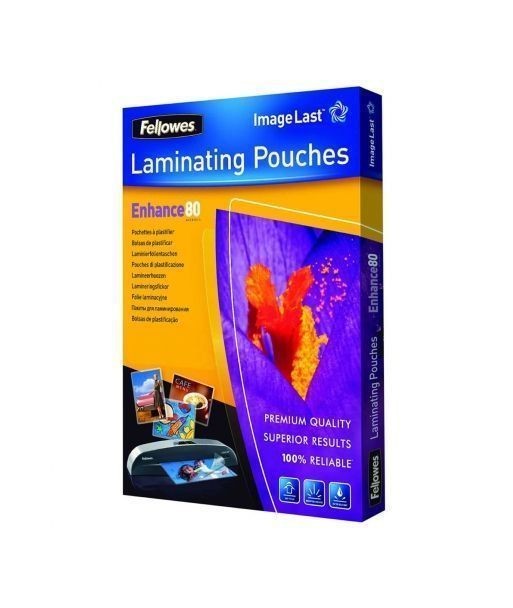 Fundas para Plastificar FELLOWES A4 80 Micras