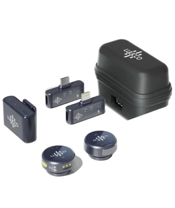 Luucco Airwave K2 COMBO - 2 micrófonos - receptores USB C / Lightning / Cámara - 1