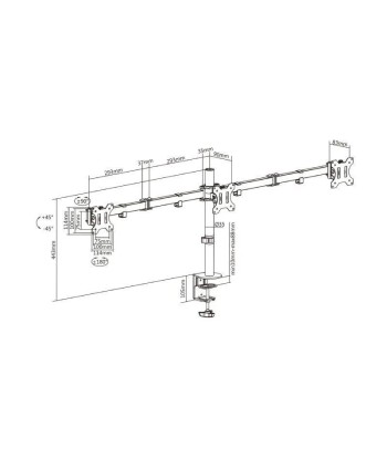 Soporte de mesa para 3 Monitores - 5