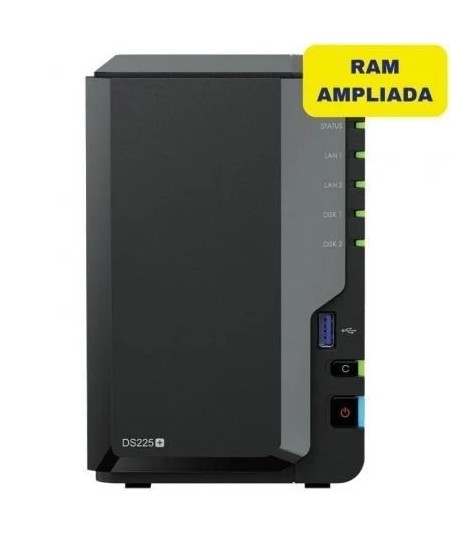 NAS Synology Diskstation DS225+ (RAM ampliada) - 1