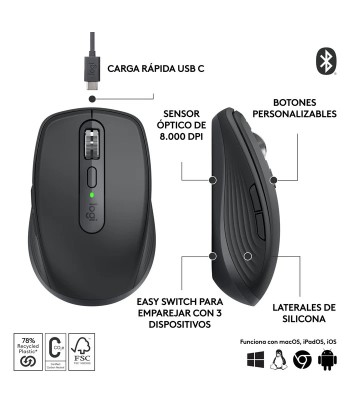 Ratón LOGITECH Mx Anywhere 3s - 4