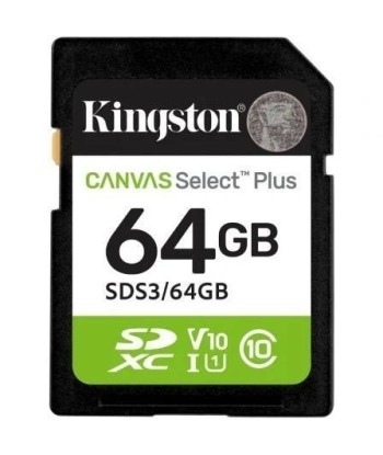 Tarjeta KINGSTON 64GB CANVAS Select Plus SD XC/ - 1