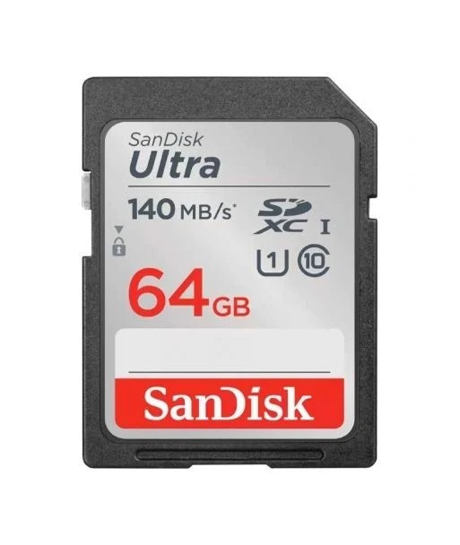 Tarjeta SANDISK 64GB Ultra Clase 10 140MBs - 1