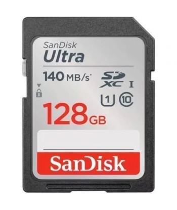 Tarjeta SANDISK 128GB Ultra Case 10/ 140MBs - 1