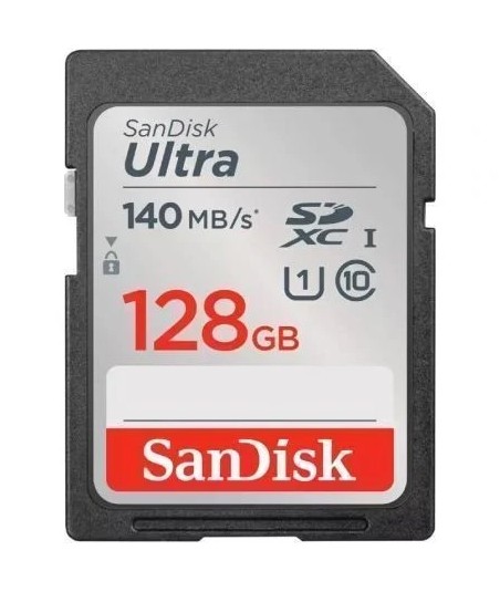 Tarjeta SANDISK 128GB Ultra Case 10/ 140MBs - 1