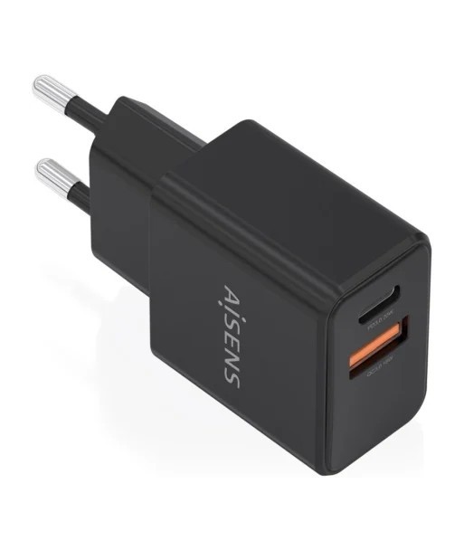 Cargador de Pared AISENS USB Tipo-C + USB 20w - 1
