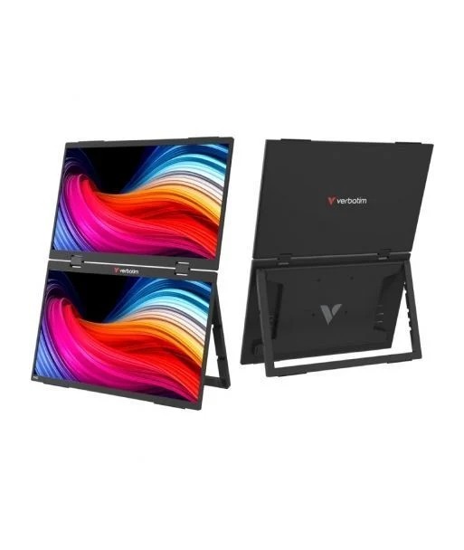 Monitor Portátil Táctil VERBATIM Duo Essentials 15.6" + 15.6" - 1