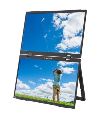 Monitor Portátil Táctil VERBATIM Duo Essentials 15.6" + 15.6" - 2