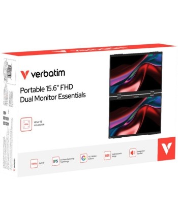 Monitor Portátil Táctil VERBATIM Duo Essentials 15.6" + 15.6" - 4