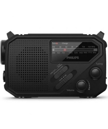 Radio Portátil PHILIPS TAR1609/ a Pilas con Batería/ Linterna/ Placa Solar - 1