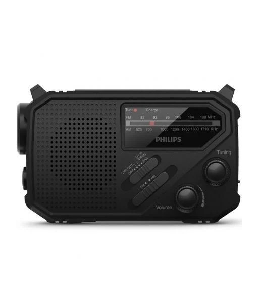 Radio Portátil PHILIPS TAR1609/ a Pilas con Batería/ Linterna/ Placa Solar - 1