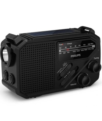 Radio Portátil PHILIPS TAR1609/ a Pilas con Batería/ Linterna/ Placa Solar - 2