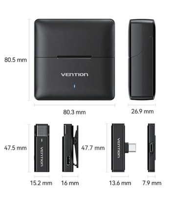 Micrófono VENTION Inalámbrico USB Tipo-C - 2