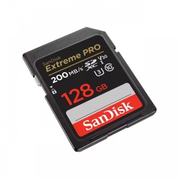 Tarjeta Sandisk 128GB SD Extreme Pro 200 Mbs