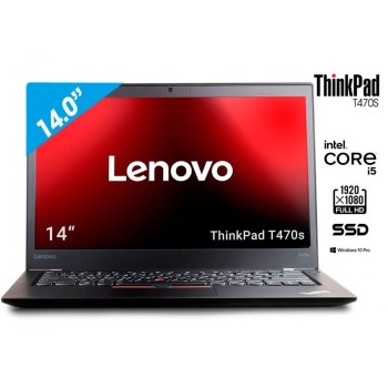 Portátil Lenovo Thinkpad T470S Core i5 6300U 14" Full HD
