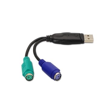 Cable Conversor PS2 Hembra - USB Tipo-A Macho