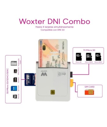 Lector de DNI y Tarjetas Woxter PE26-147