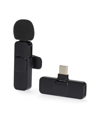 Micrófono de solapa inalámbrico USB-C