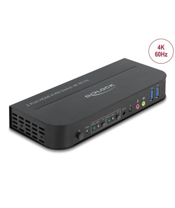 Conmutador HDMI KVM 4K 60 Hz con USB 3.0 y audio