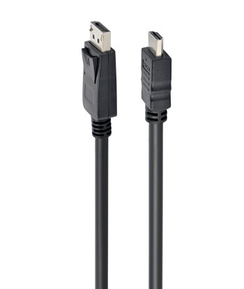 Cable Displayport 1.2 macho a HDMI Macho 1.80mt negro 4K 30Hz