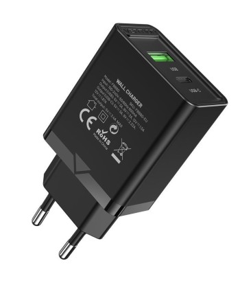 Cargador de Pared Vention FBBB0-EU 1xUSB Tipo-C / 1xUSB/ 20W