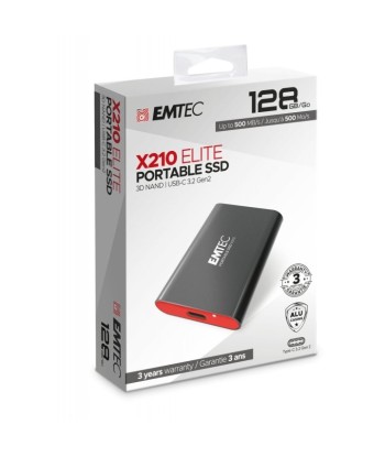 Disco Ssd Externo EMTEC X210 Elite 128gb Usb3.2